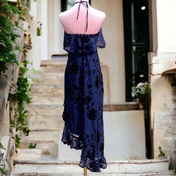 GIANNI BINI NWT WOMENS JUDIE DRESS NAVY LADY LUCK LACE SIZE 2 WEDDING,PARTY - Picture 3 of 7